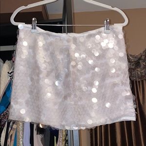 Sequin mini skirt